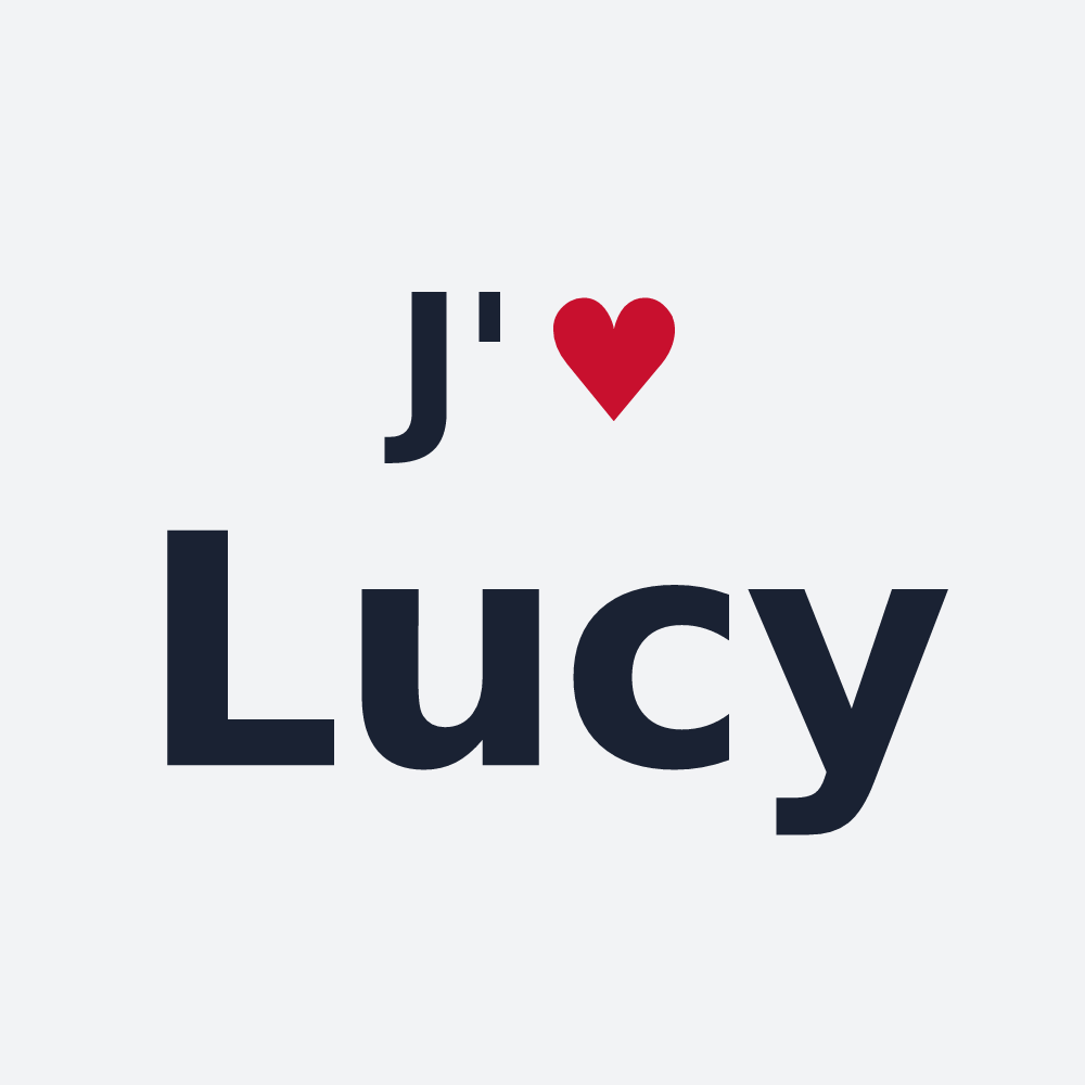 Poster personnalisé Lucy — design J'aime Lucy