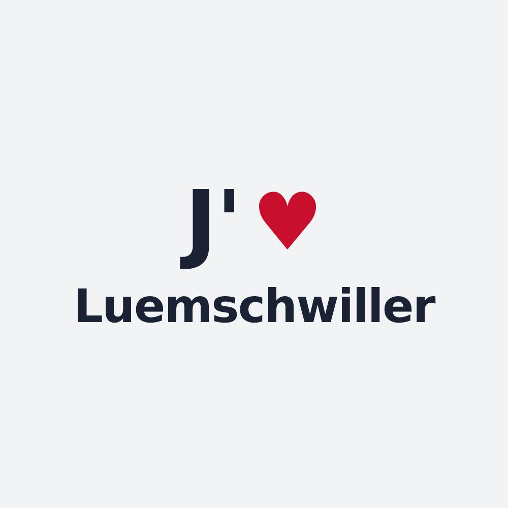 Poster personnalisé Luemschwiller — design J'aime Luemschwiller