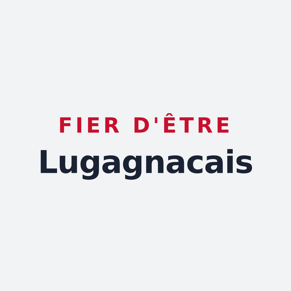 Poster « Fier d'être Lugagnacais » — design pour Lugagnan