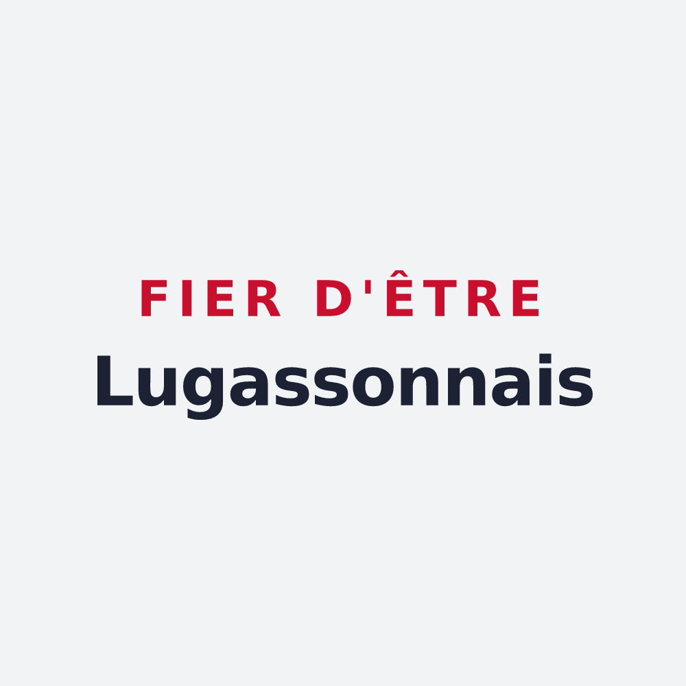 Poster « Fier d'être Lugassonnais » — design pour Lugasson