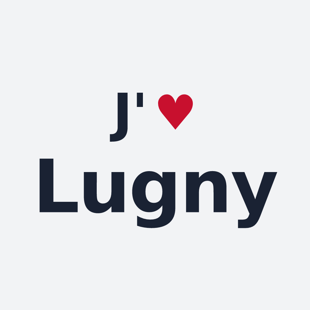 Poster personnalisé Lugny — design J'aime Lugny