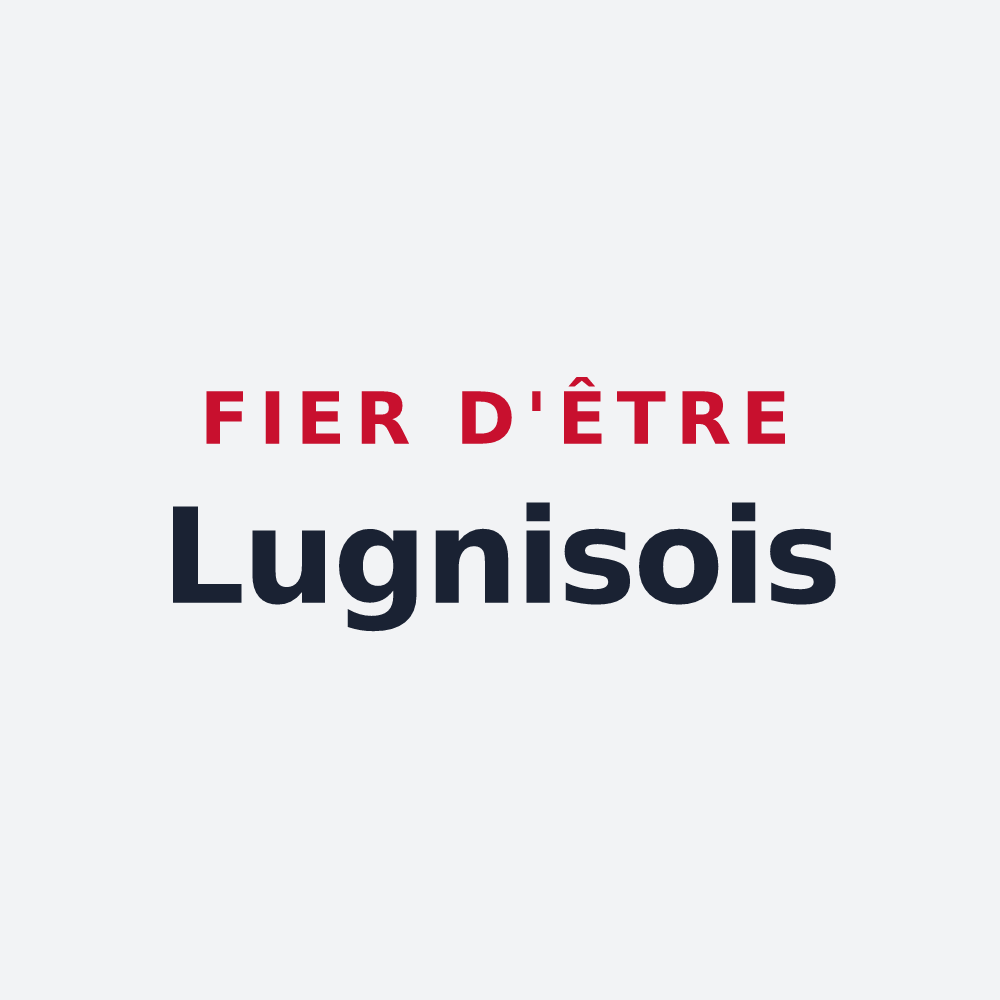 Poster « Fier d'être Lugnisois » — design pour Lugny