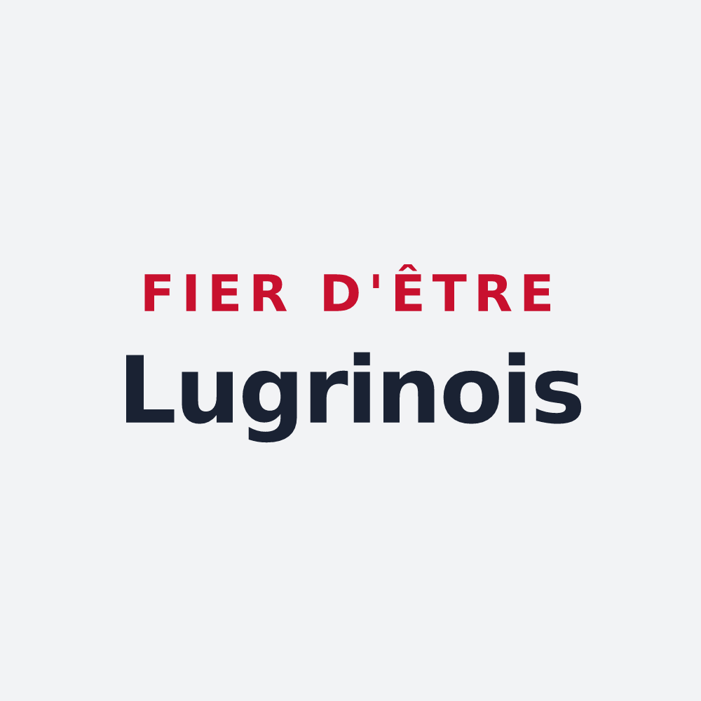 Poster « Fier d'être Lugrinois » — design pour Lugrin