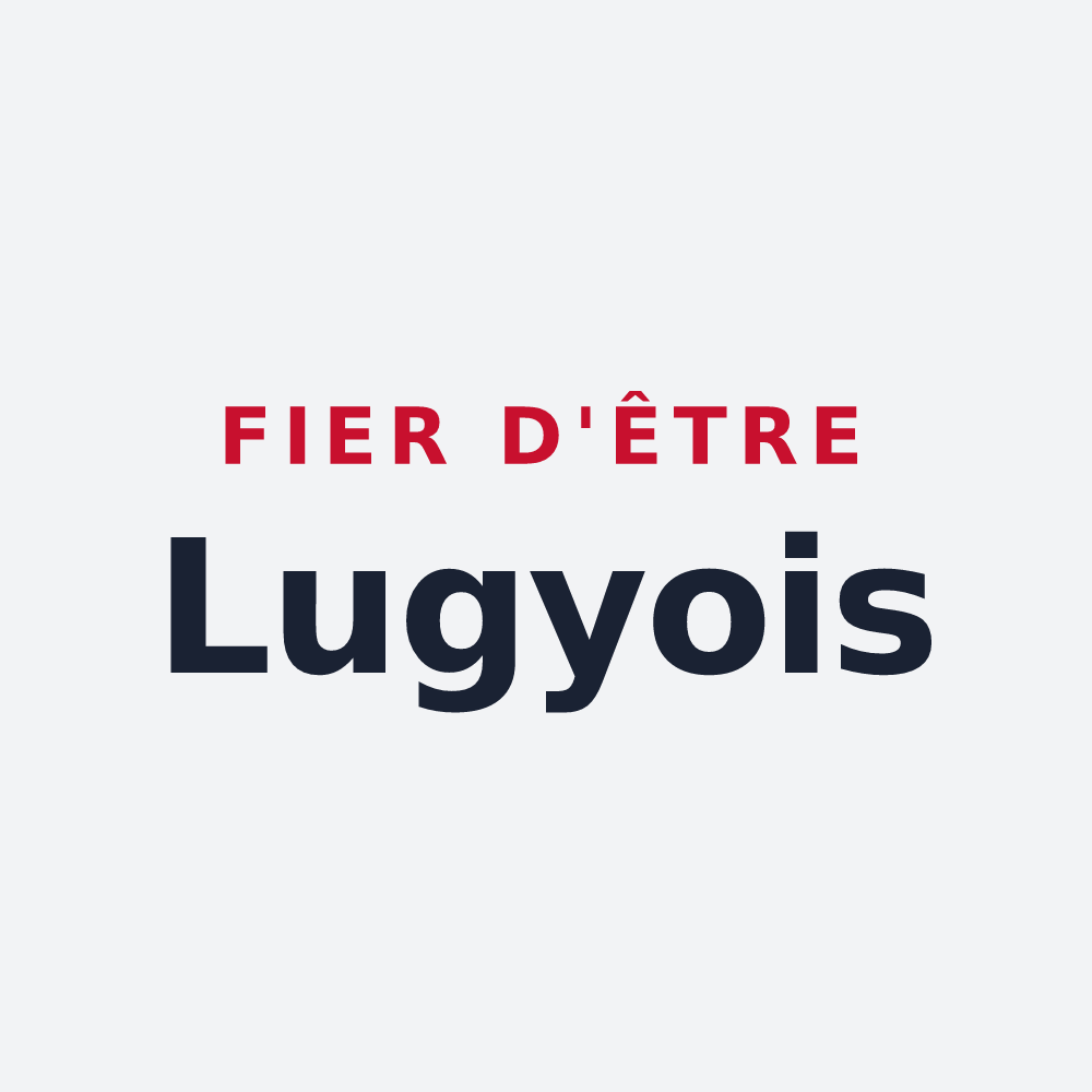 Poster « Fier d'être Lugyois » — design pour Lugy