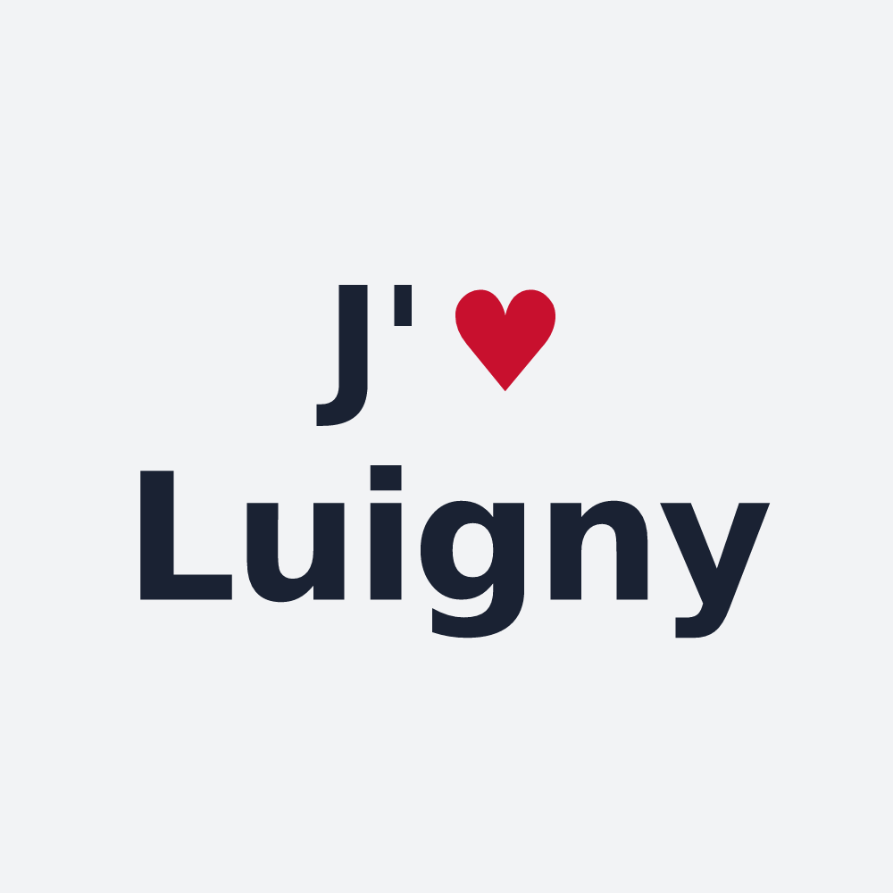 Poster personnalisé Luigny — design J'aime Luigny