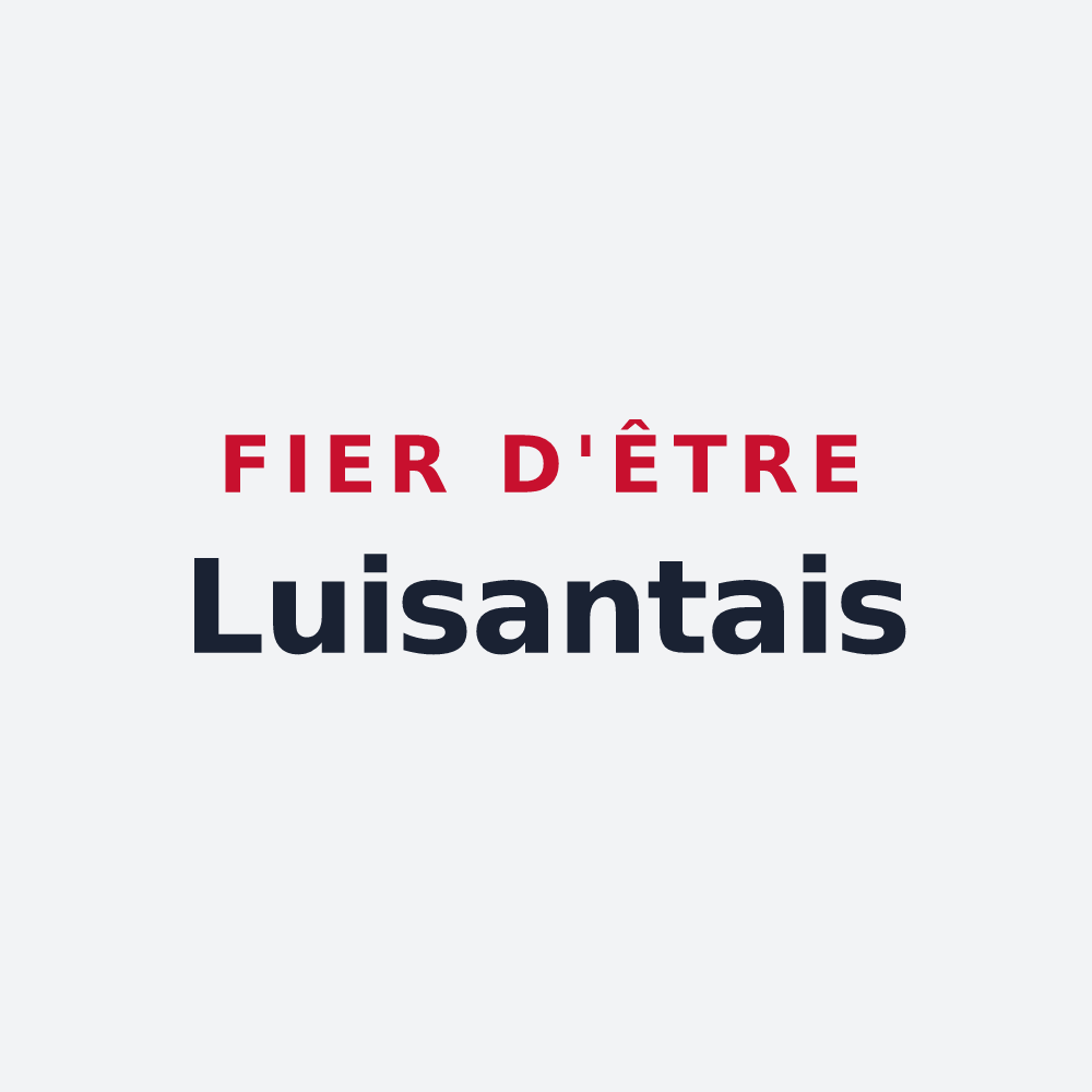 Poster « Fier d'être Luisantais » — design pour Luisant