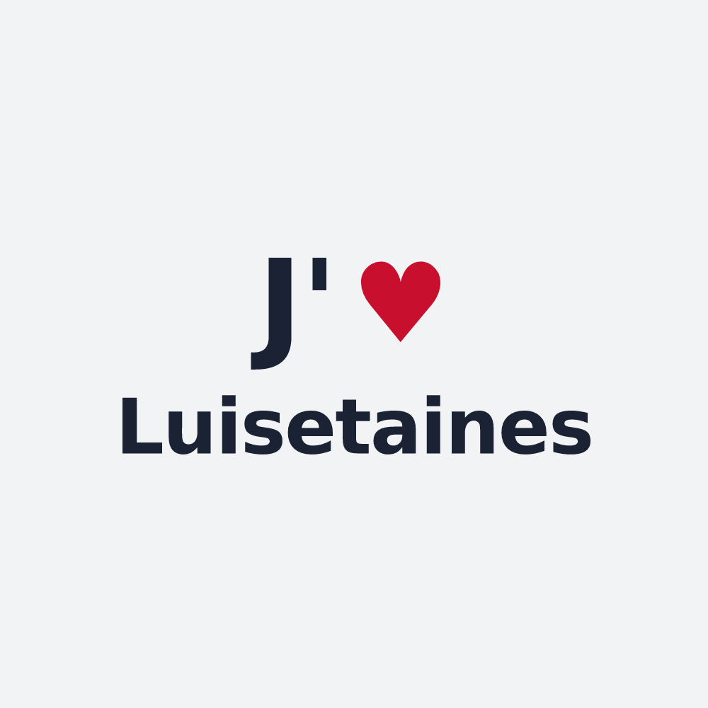 Poster personnalisé Luisetaines — design J'aime Luisetaines
