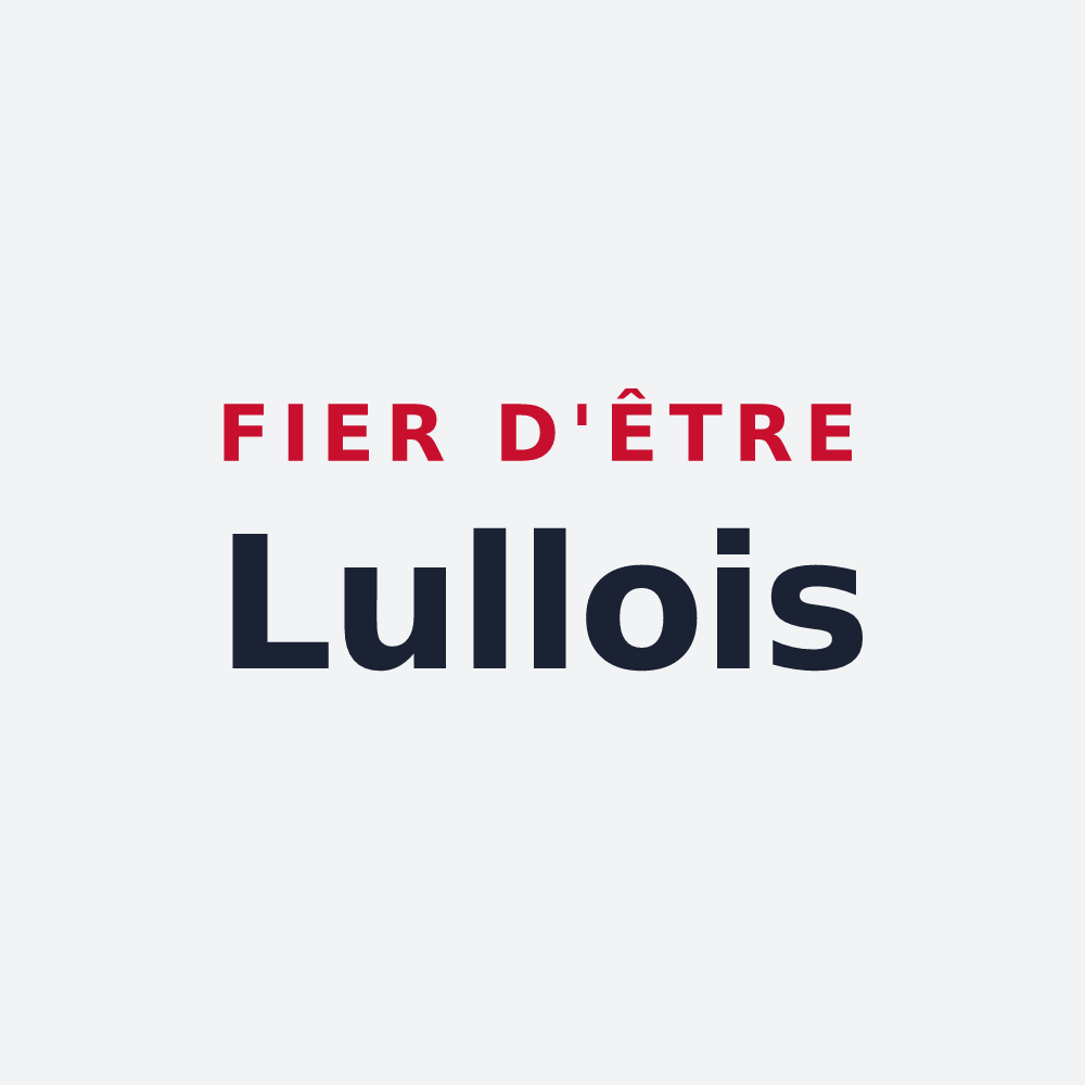 Poster « Fier d'être Lullois » — design pour Lully