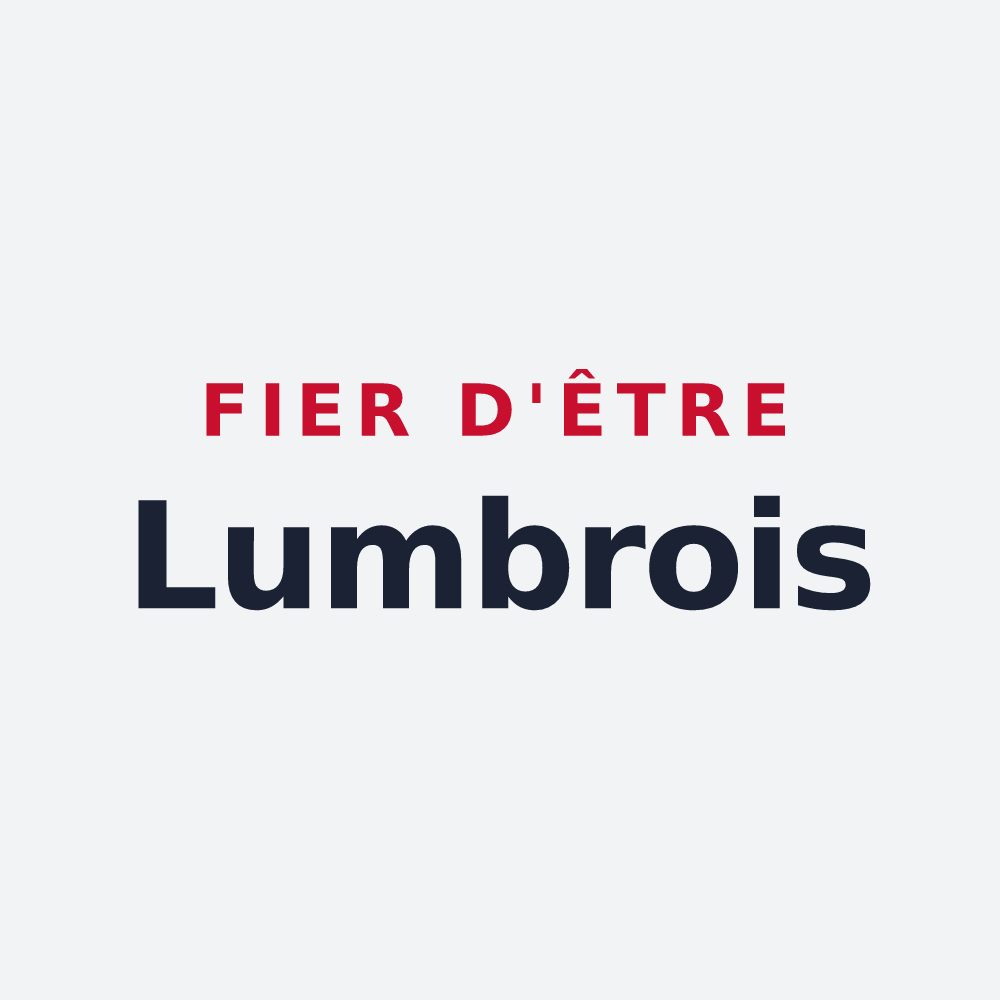 Poster « Fier d'être Lumbrois » — design pour Lumbres