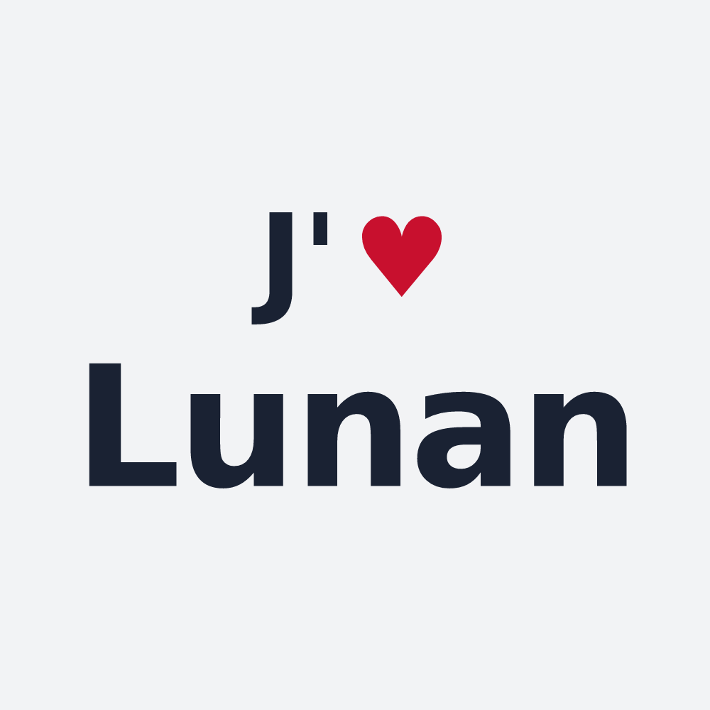 Poster personnalisé Lunan — design J'aime Lunan