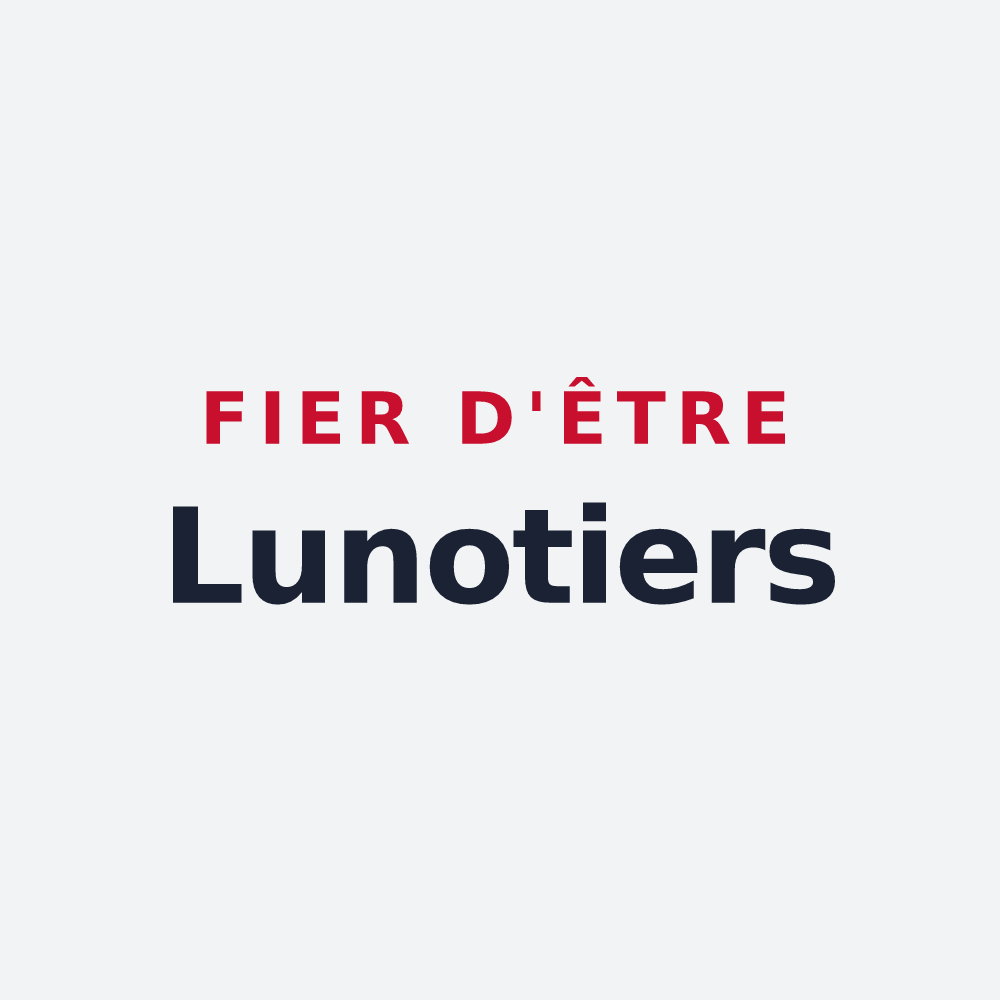 Poster « Fier d'être Lunotiers » — design pour Lunay