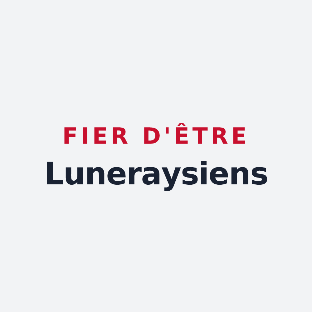 Poster « Fier d'être Luneraysiens » — design pour Luneray