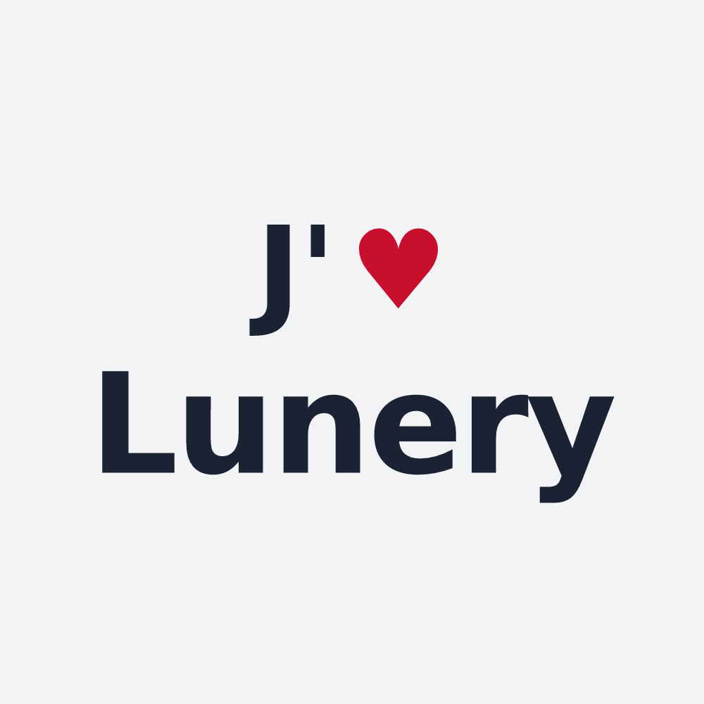 Poster personnalisé Lunery — design J'aime Lunery
