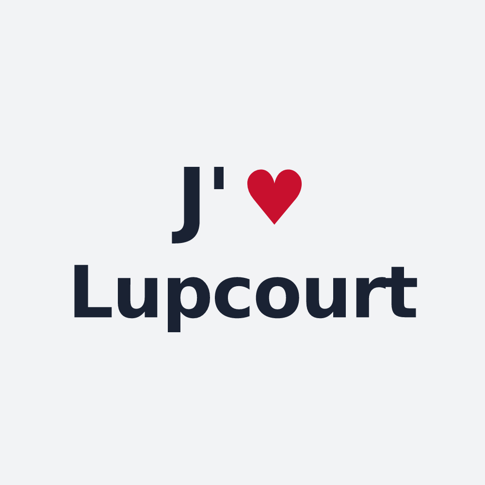 Poster personnalisé Lupcourt — design J'aime Lupcourt