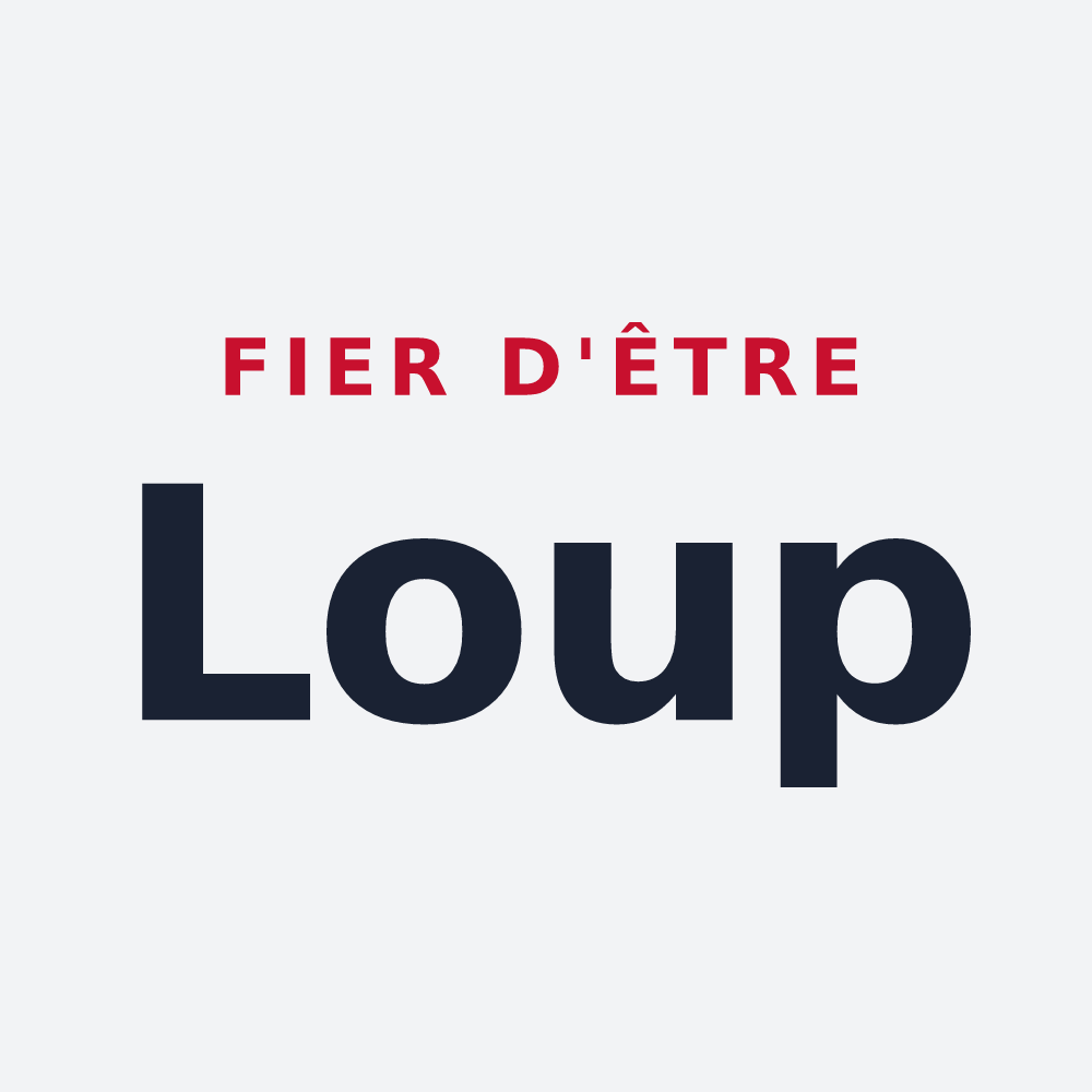 Poster « Fier d'être Loup » — design pour Lupcourt