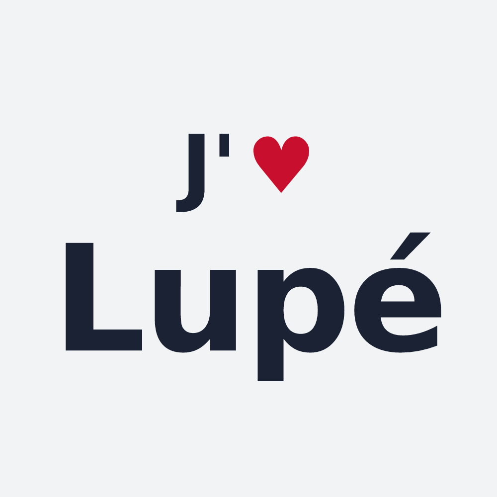 Poster personnalisé Lupé — design J'aime Lupé