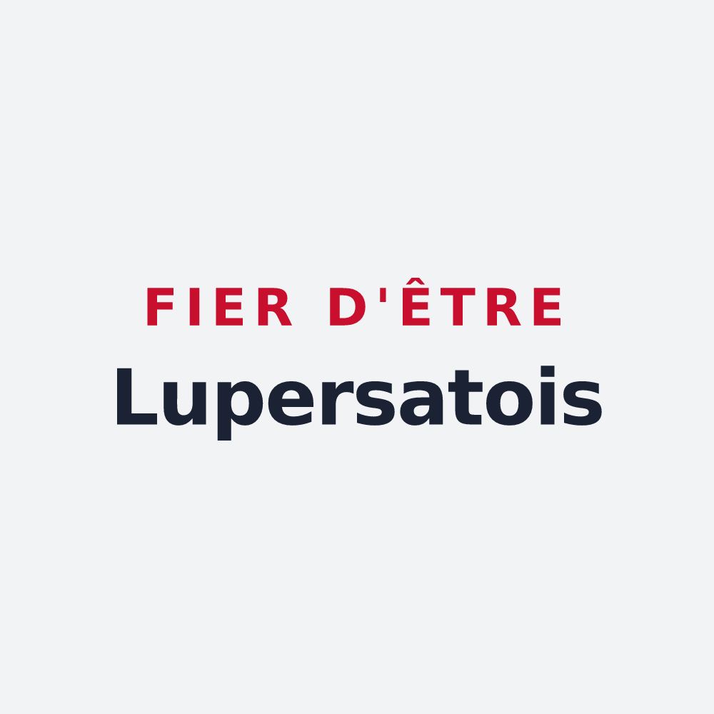 Poster « Fier d'être Lupersatois » — design pour Lupersat