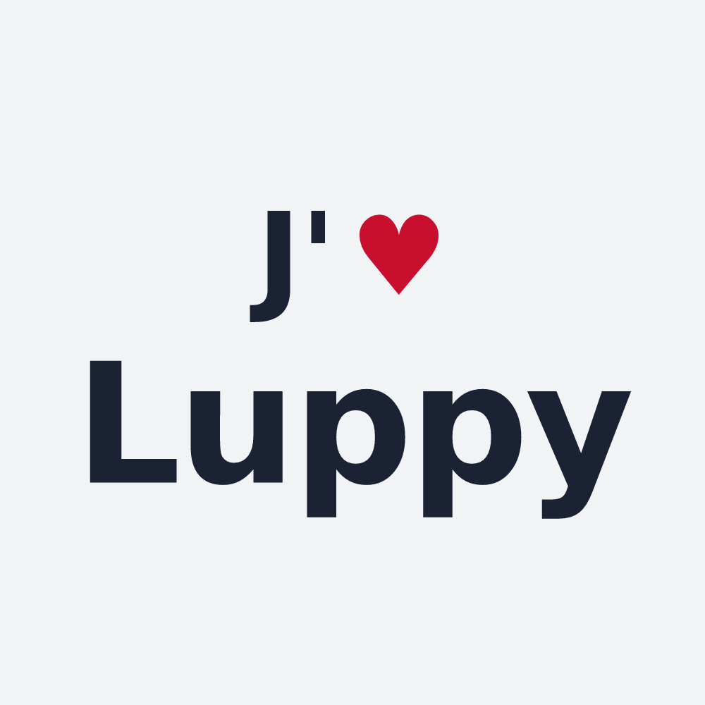 Poster personnalisé Luppy — design J'aime Luppy