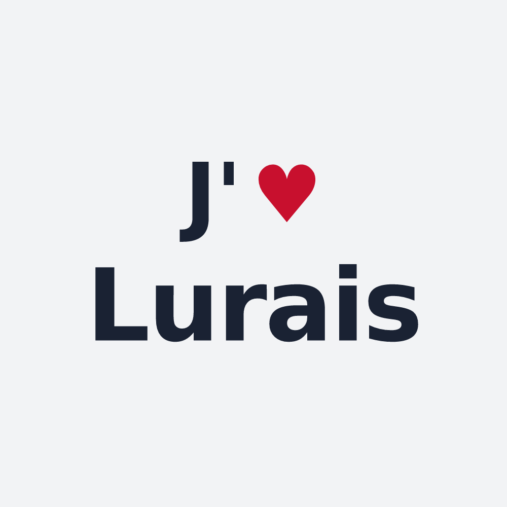 Poster personnalisé Lurais — design J'aime Lurais