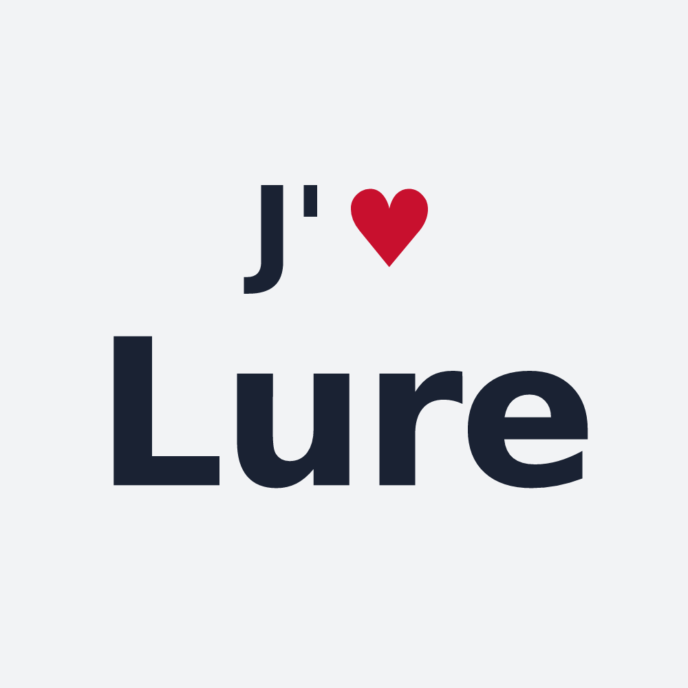Poster personnalisé Lure — design J'aime Lure