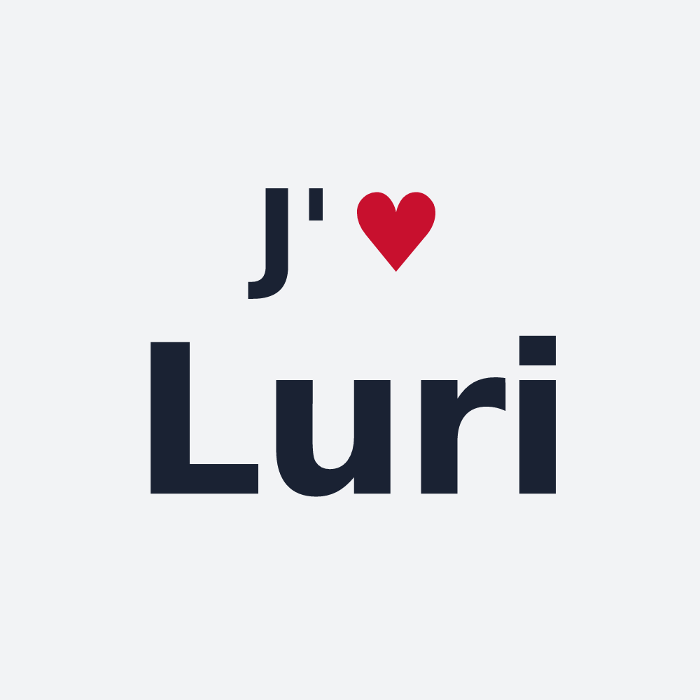 Poster personnalisé Luri — design J'aime Luri