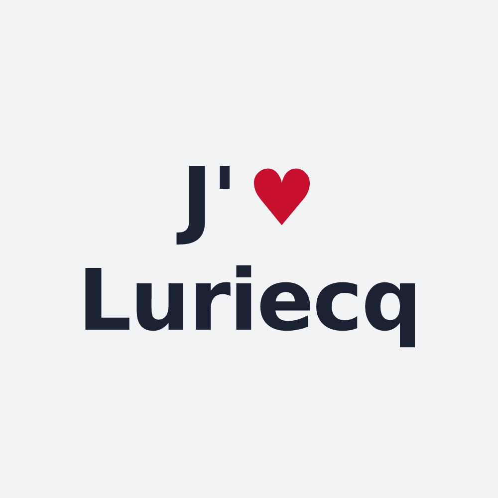 Poster personnalisé Luriecq — design J'aime Luriecq