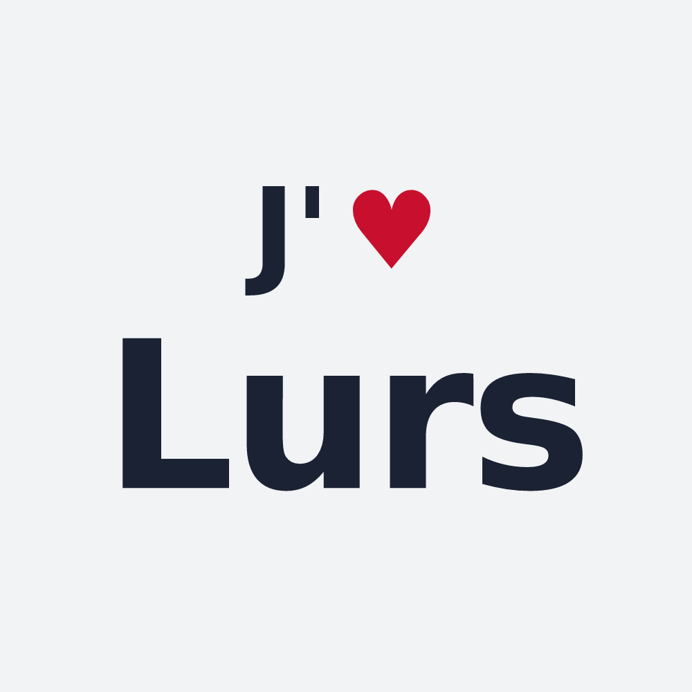 Poster personnalisé Lurs — design J'aime Lurs