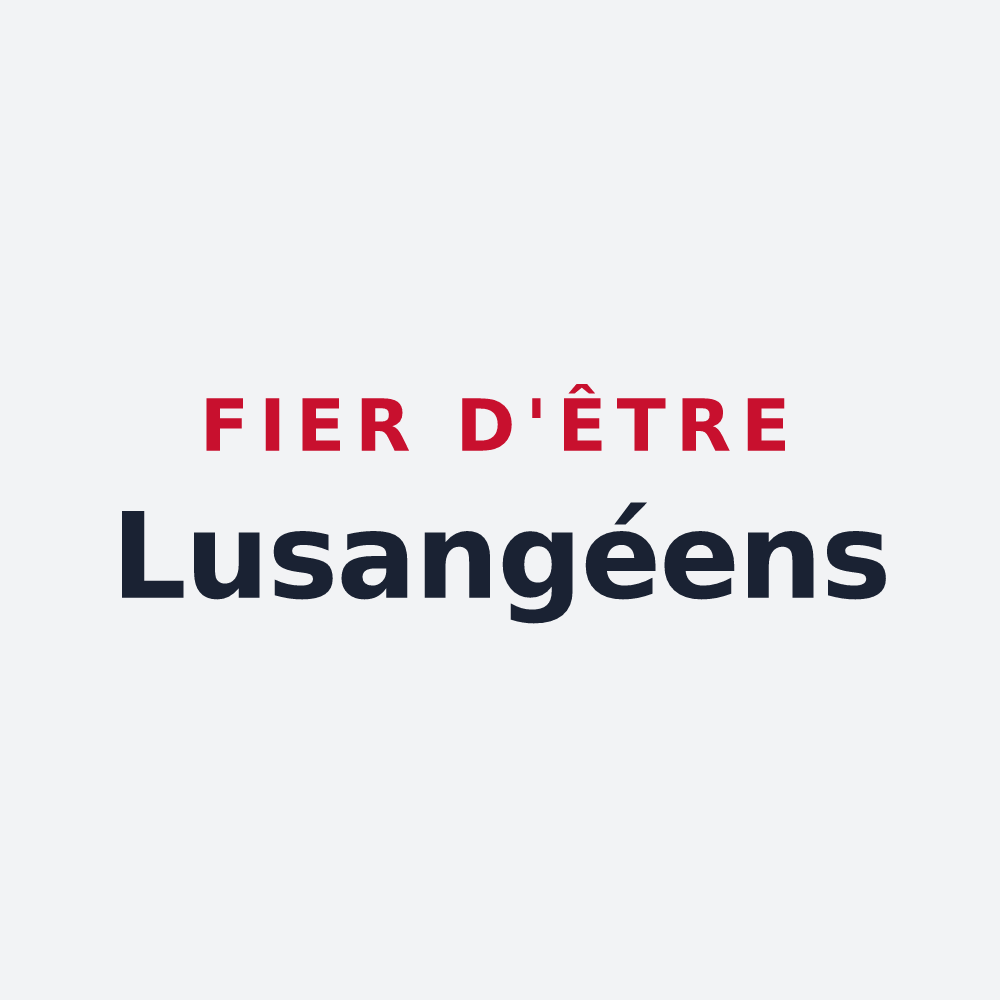 Poster « Fier d'être Lusangéens » — design pour Lusanger