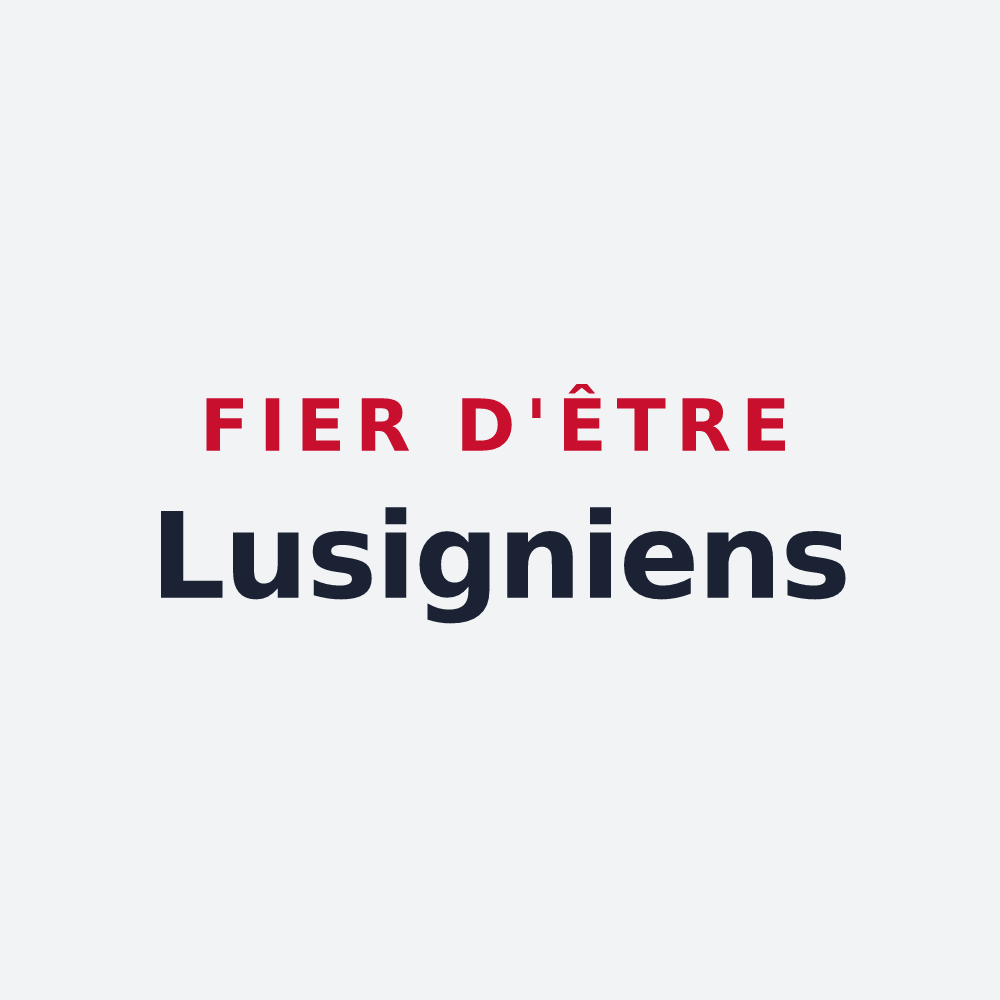 Poster « Fier d'être Lusigniens » — design pour Lusigny-sur-Barse