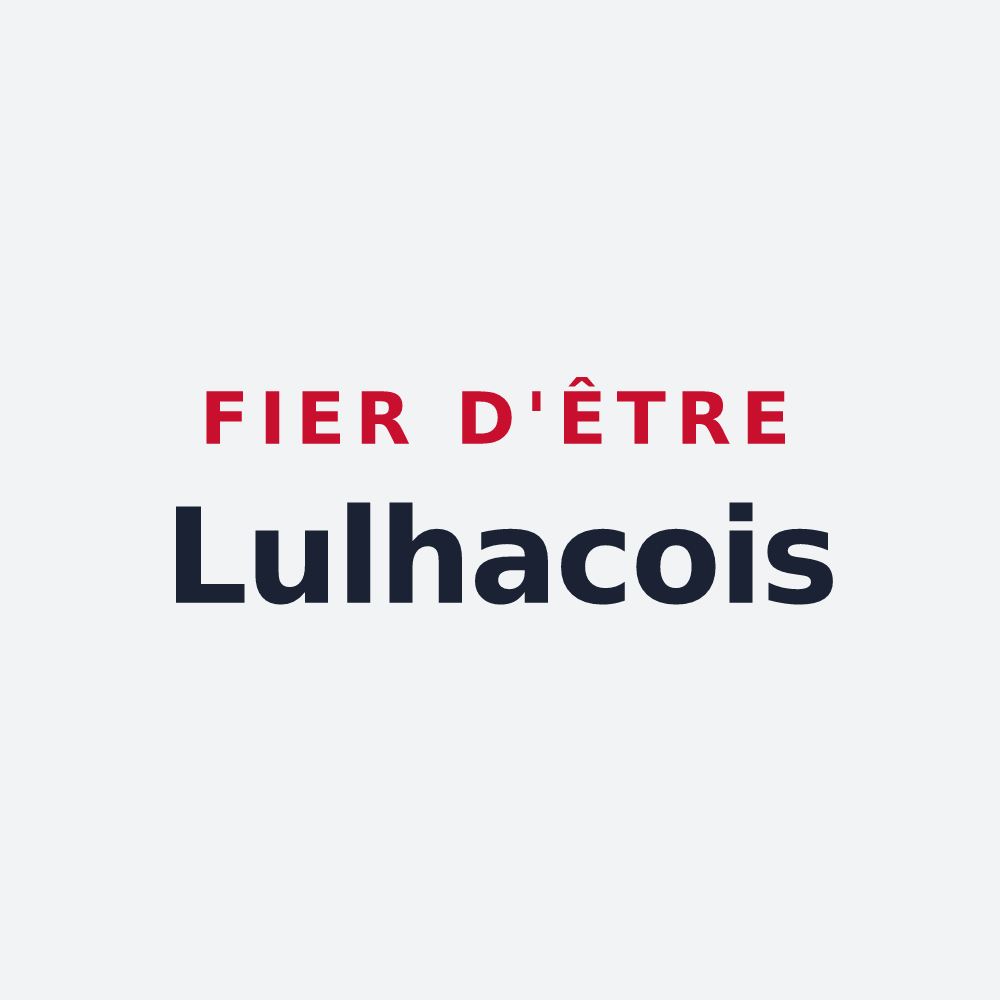 Poster « Fier d'être Lulhacois » — design pour Lussan-Adeilhac