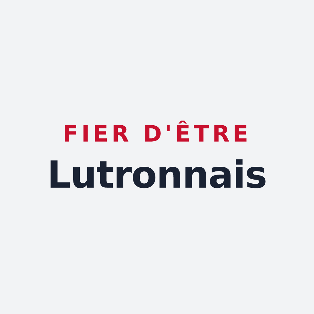Poster « Fier d'être Lutronnais » — design pour Lussas-et-Nontronneau