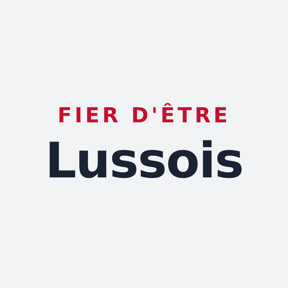 Poster « Fier d'être Lussois » — design pour Lusse