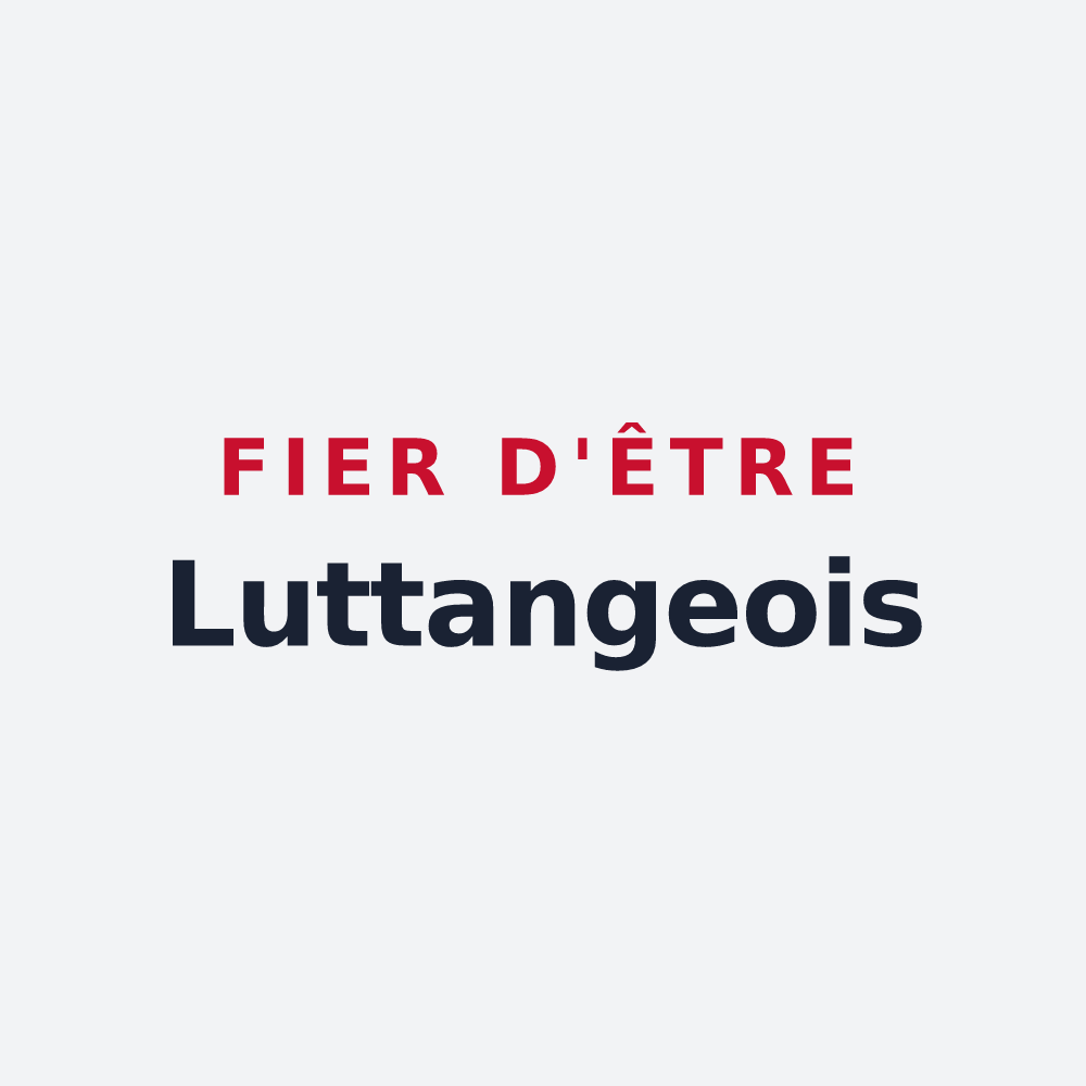 Poster « Fier d'être Luttangeois » — design pour Luttange