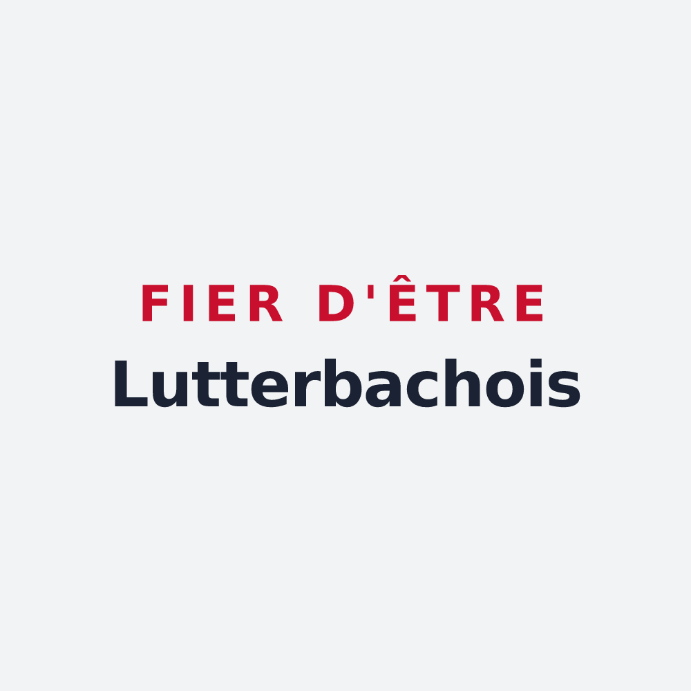 Poster « Fier d'être Lutterbachois » — design pour Lutterbach