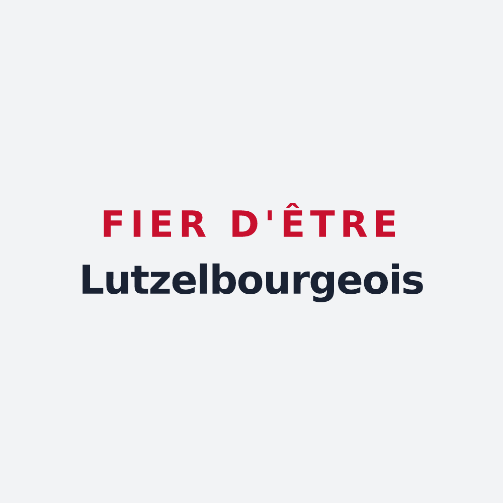 Poster « Fier d'être Lutzelbourgeois » — design pour Lutzelbourg