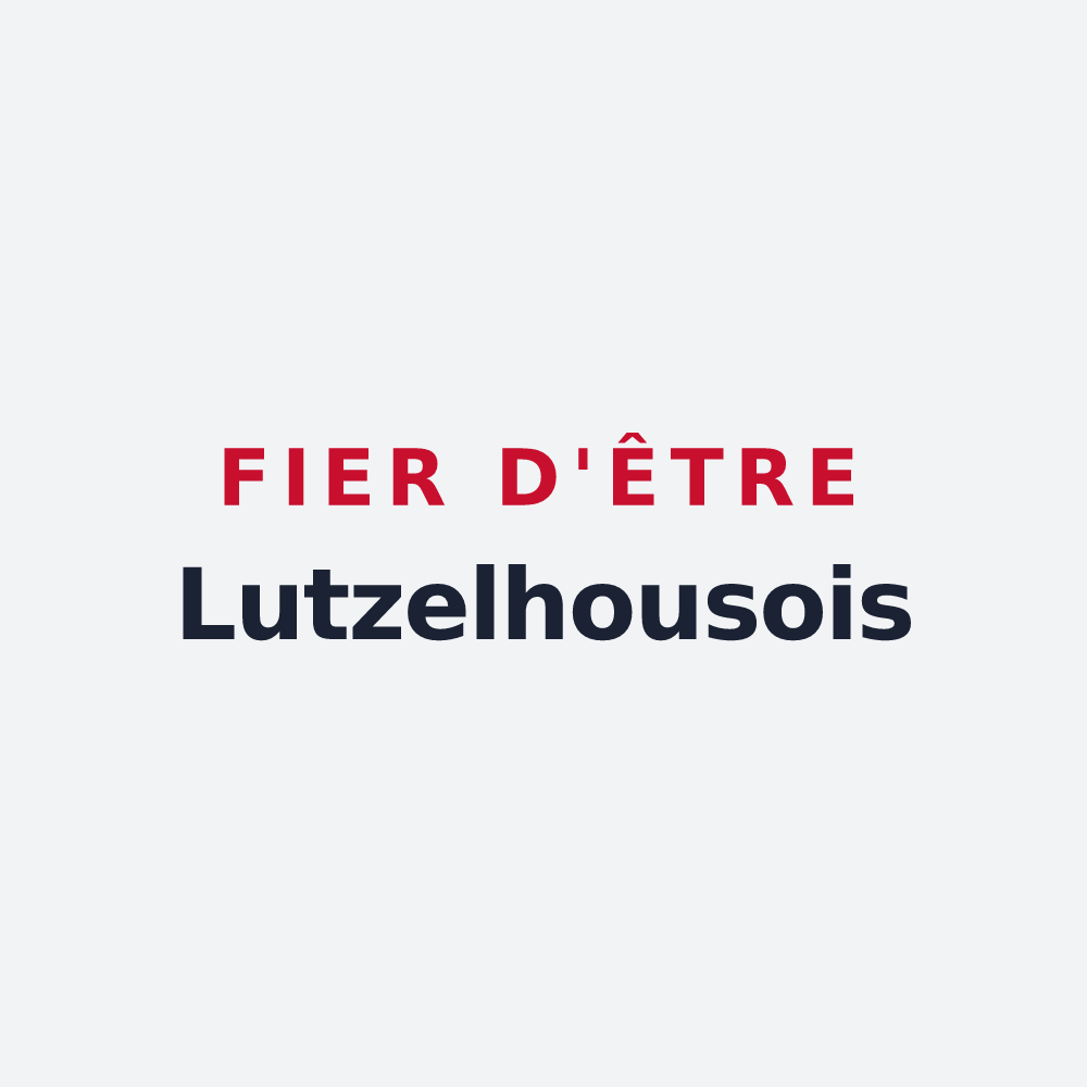 Poster « Fier d'être Lutzelhousois » — design pour Lutzelhouse