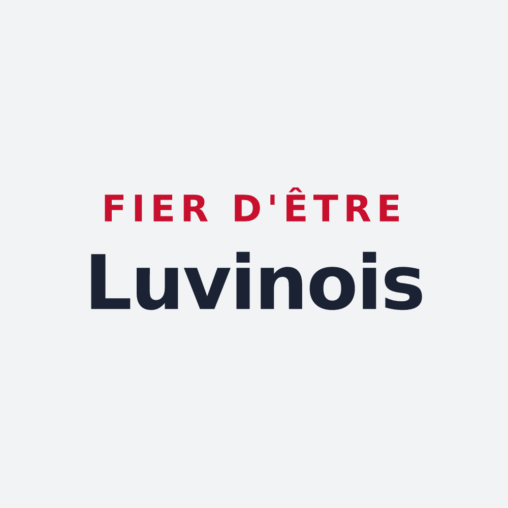 Poster « Fier d'être Luvinois » — design pour Luvigny