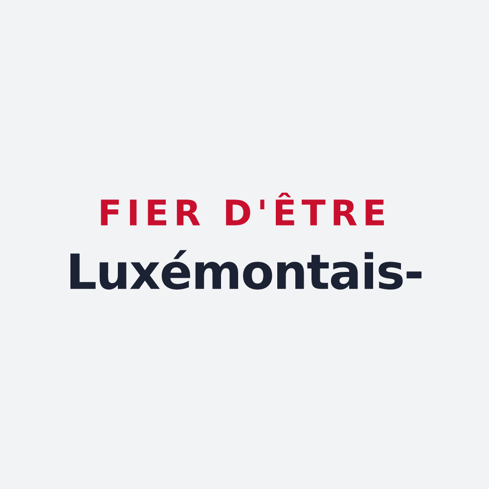 Poster « Fier d'être Luxémontais- » — design pour Luxémont-et-Villotte