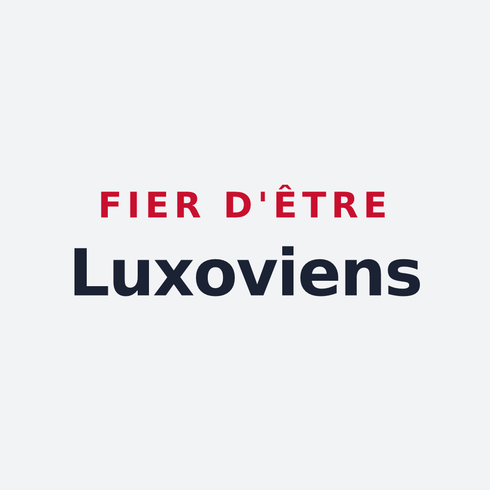 Poster « Fier d'être Luxoviens » — design pour Luxeuil-les-Bains