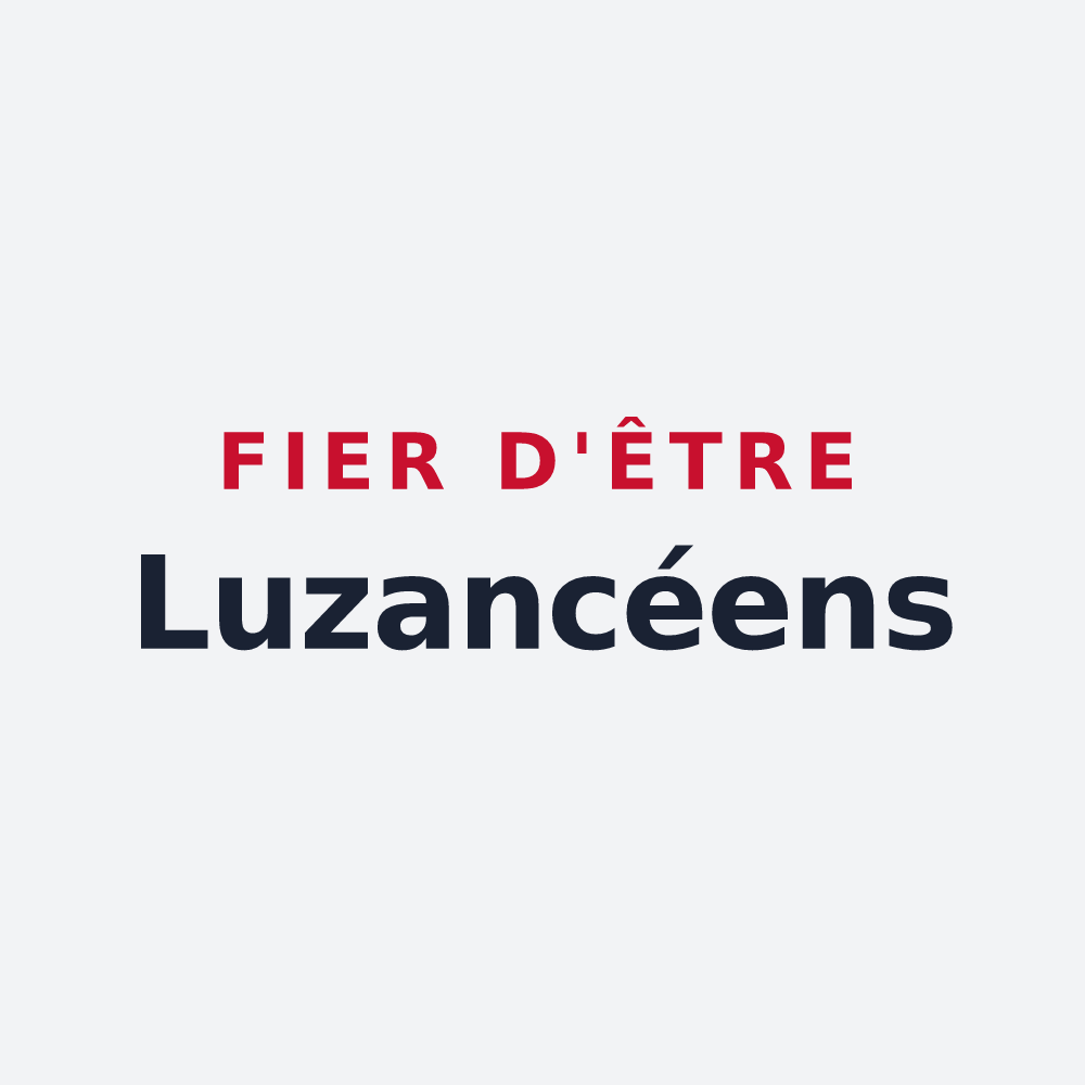 Poster « Fier d'être Luzancéens » — design pour Luzancy