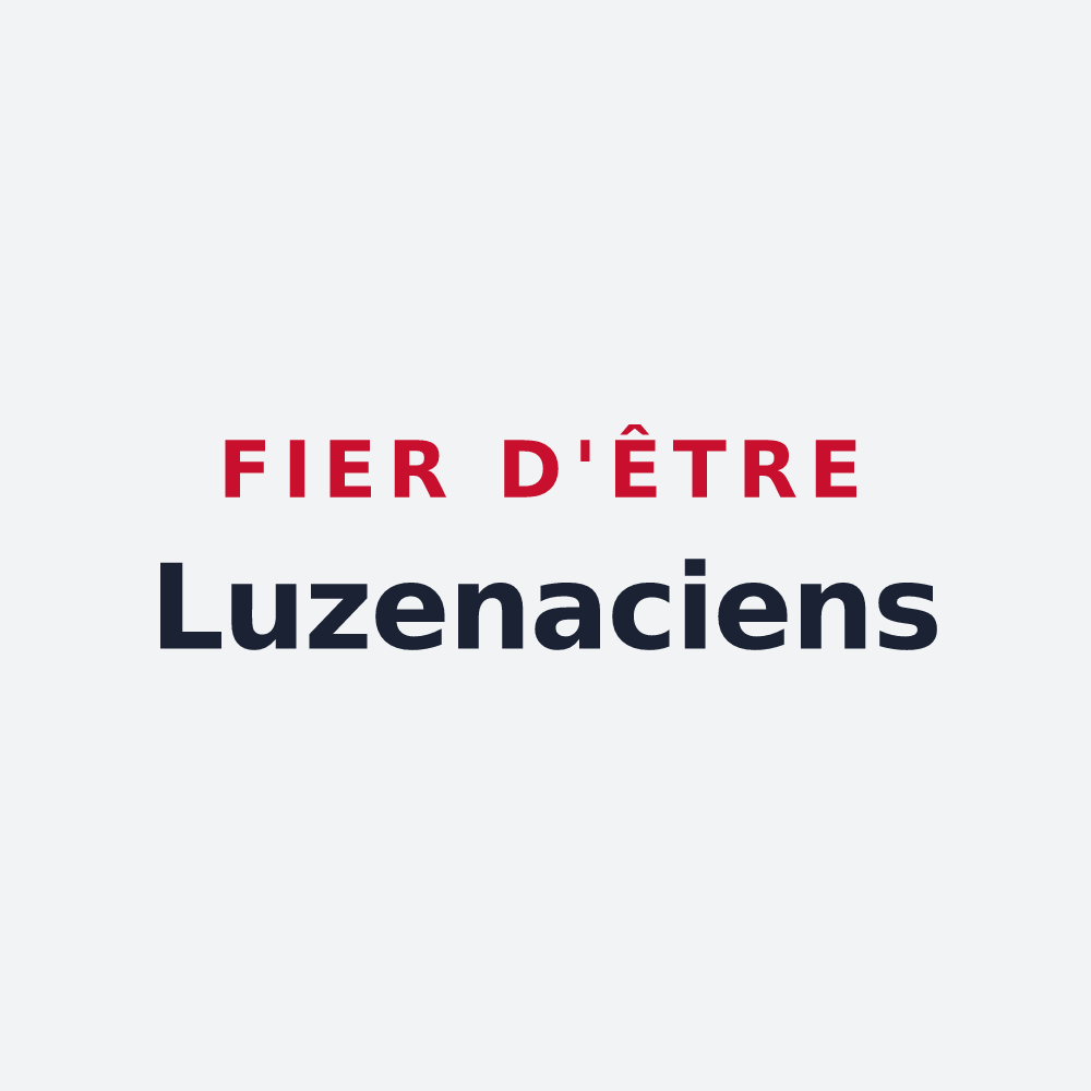 Poster « Fier d'être Luzenaciens » — design pour Luzenac