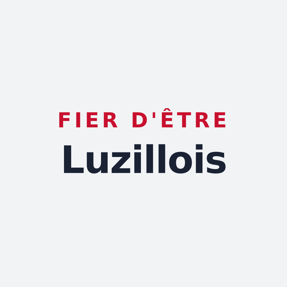 Poster « Fier d'être Luzillois » — design pour Luzillé