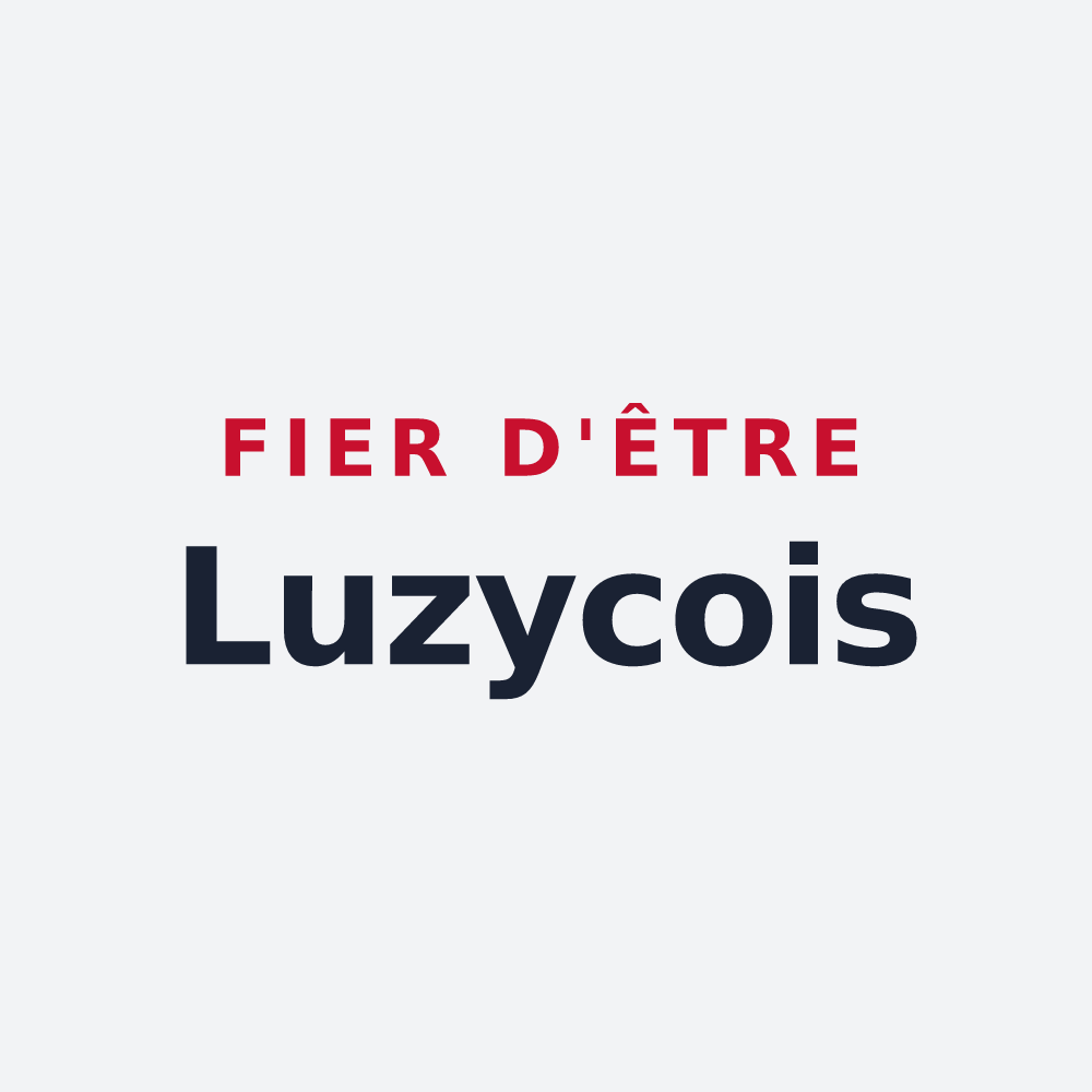 Poster « Fier d'être Luzycois » — design pour Luzy