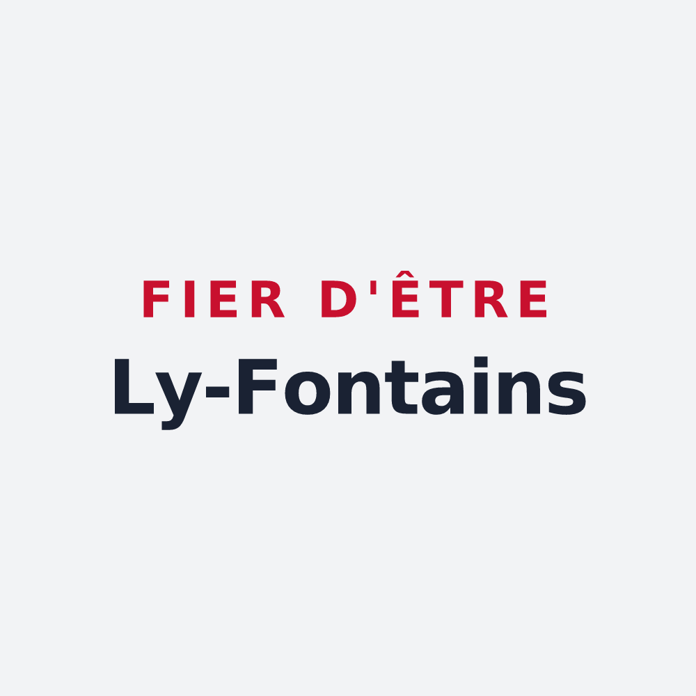 Poster « Fier d'être Ly-Fontains » — design pour Ly-Fontaine