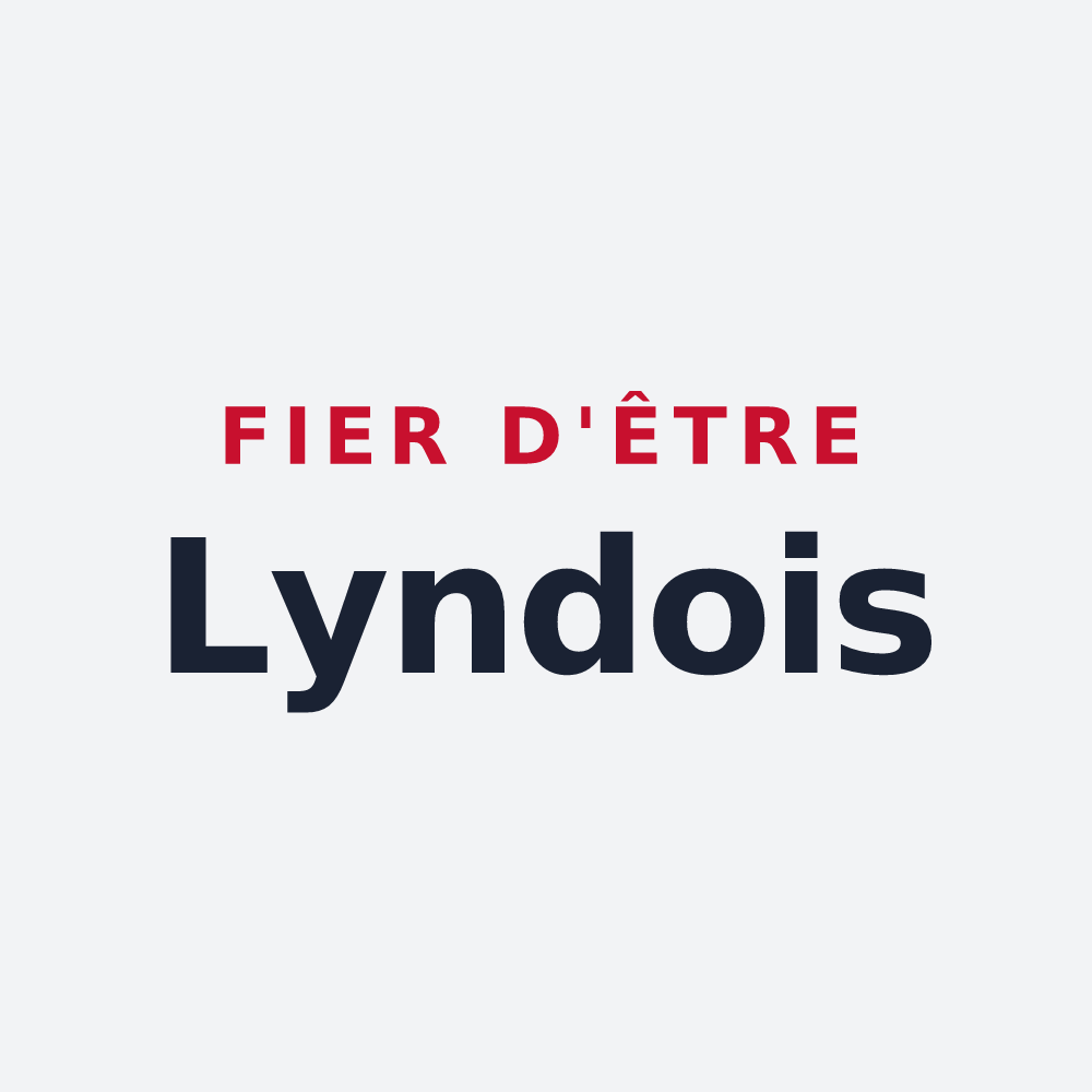 Poster « Fier d'être Lyndois » — design pour Lynde