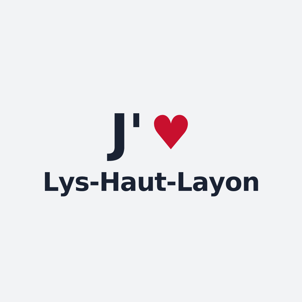 Poster personnalisé Lys-Haut-Layon — design J'aime Lys-Haut-Layon