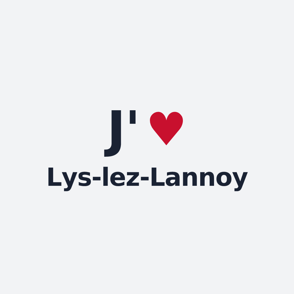Poster personnalisé Lys-lez-Lannoy — design J'aime Lys-lez-Lannoy