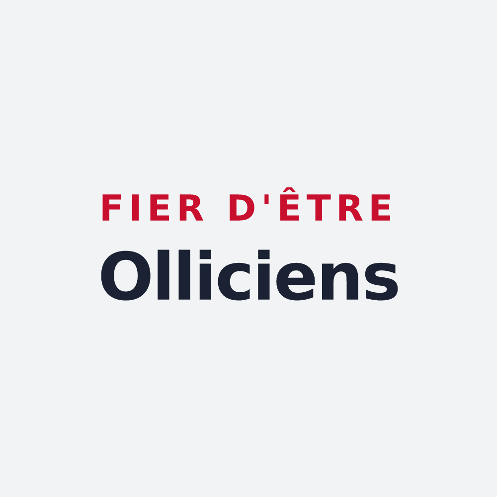 Poster « Fier d'être Olliciens » — design pour Lys-Saint-Georges