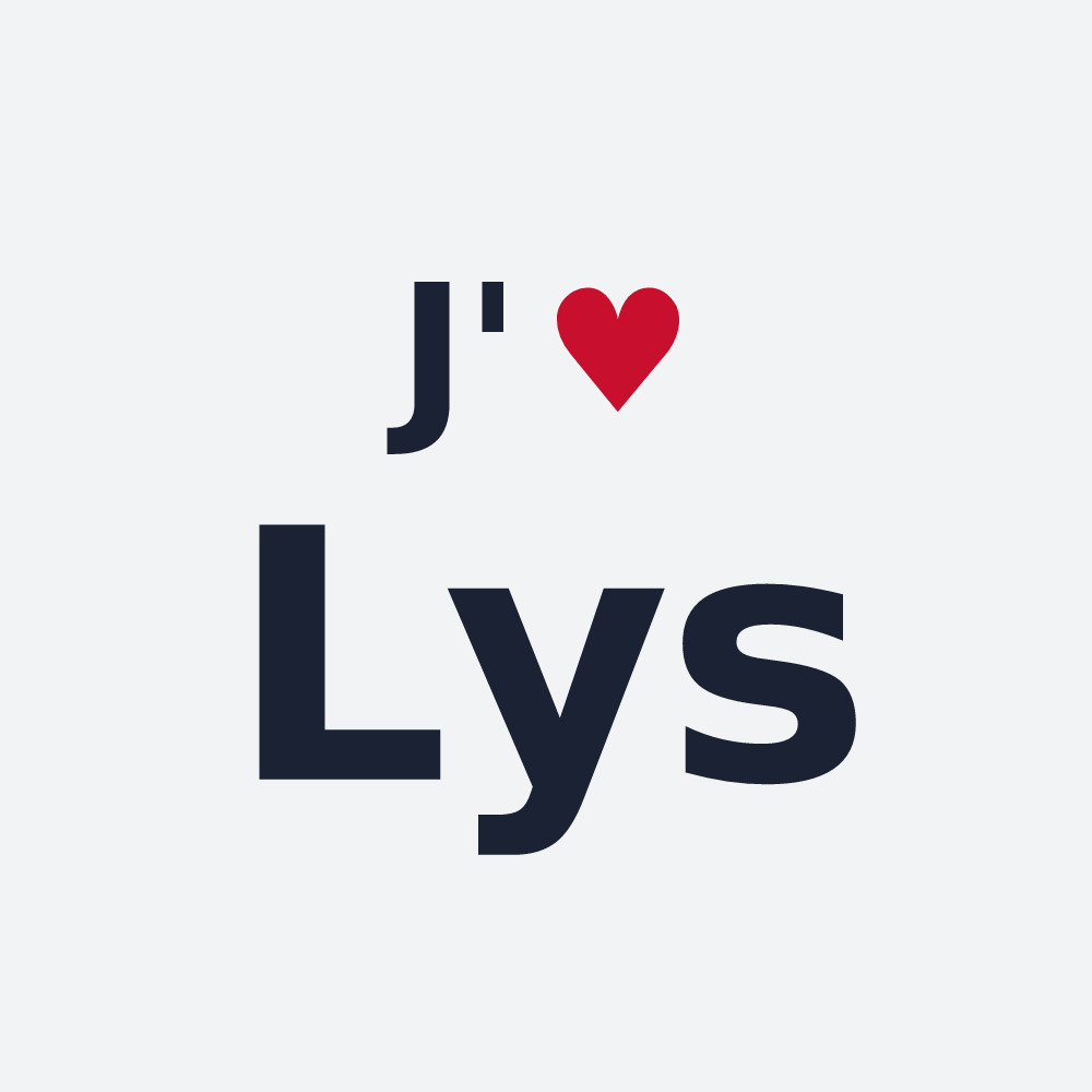 Poster personnalisé Lys — design J'aime Lys
