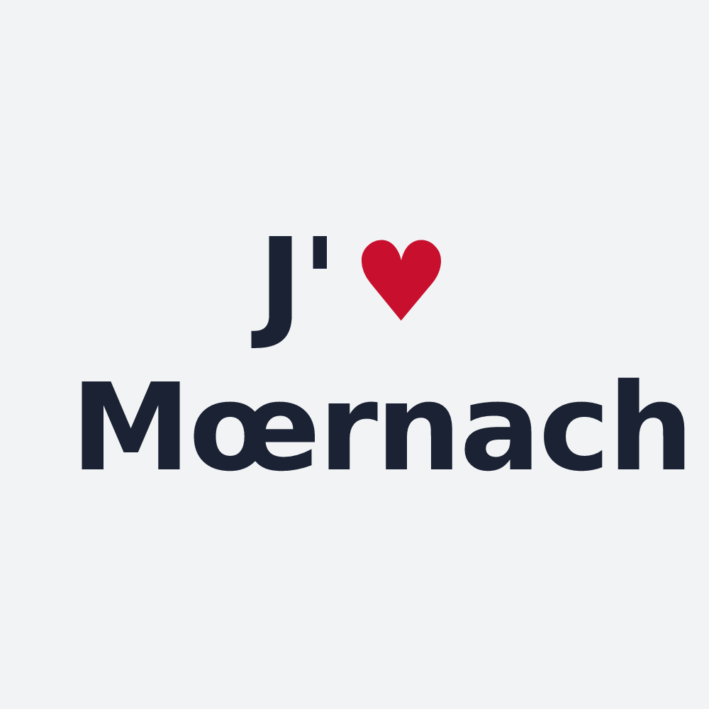Poster personnalisé Mœrnach — design J'aime Mœrnach